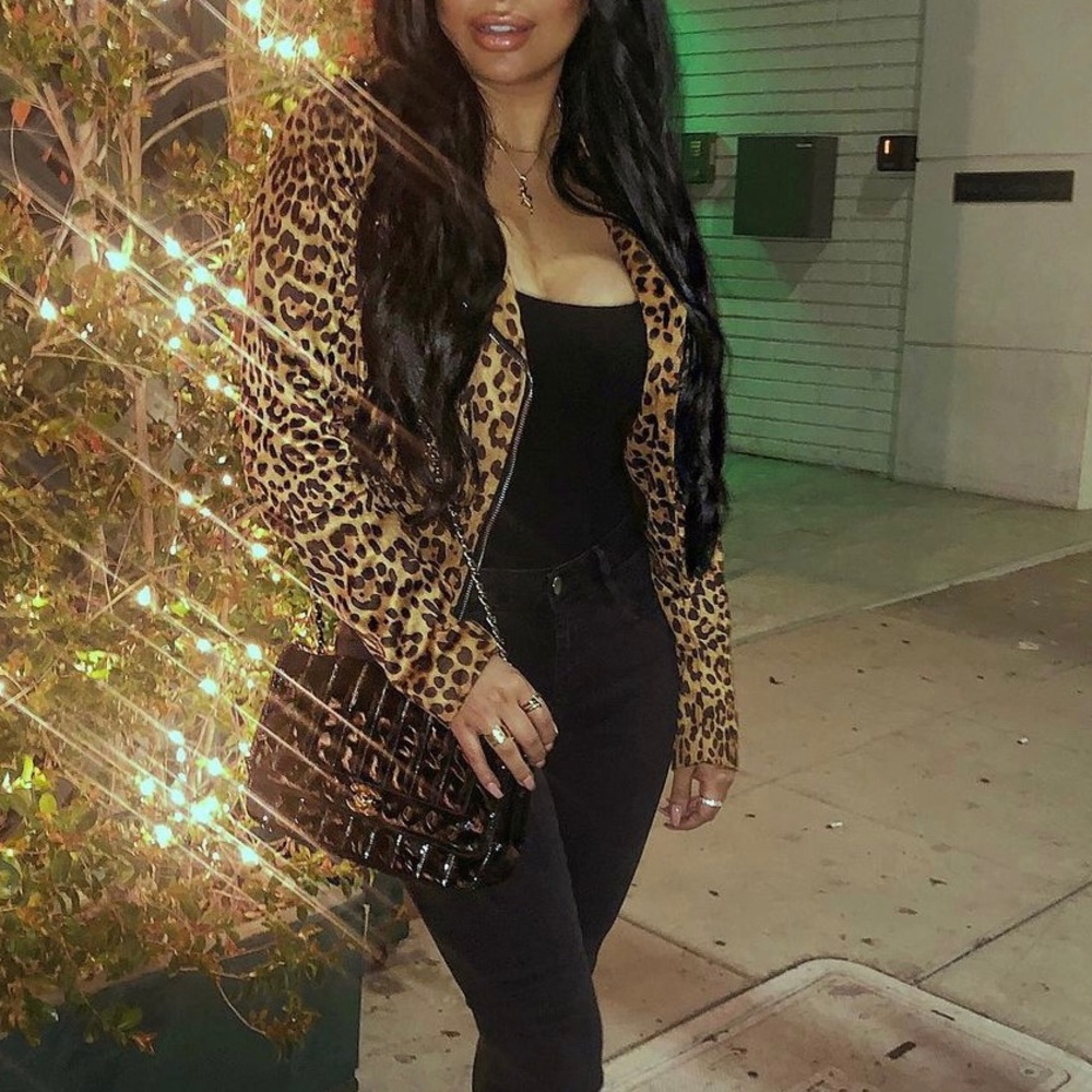 Leopard Moto Jacket